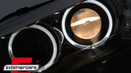 Prednja svjetla LED Angel Eyes Xenon look (crna) / BMW X3 F25 SUV (2010-2014), LPBMJ6