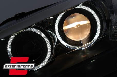 Prednja svjetla LED Angel Eyes Xenon look (crna) / BMW X3 F25 SUV (2010-2014), LPBMJ6