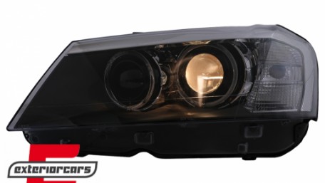 Prednja svjetla LED Angel Eyes Xenon look (crna) / BMW X3 F25 SUV (2010-2014), LPBMJ6