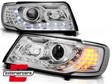 Prednja svjetla LED DayLight (chrome) / Audi 100 C4 (1990-1994), LPAU47