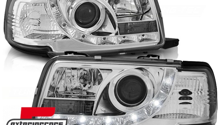 Prednja svjetla LED DayLight (chrome) / Audi 80 B4 (1991-1996), LPAU39