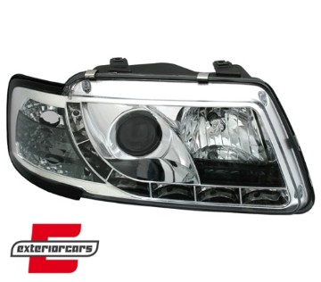 Prednja svjetla LED DayLight (chrome) / Audi A3 (1996-2000), LPAU27