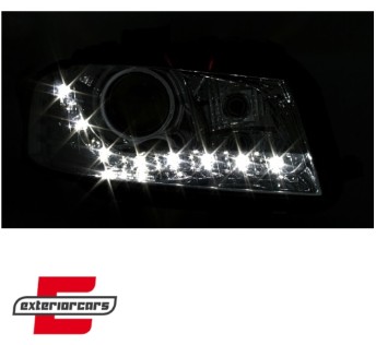 Prednja svjetla LED DayLight (chrome) / Audi A3 8P 8PA (2003-2008), LPAU23