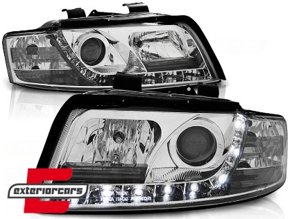 Prednja svjetla LED DayLight (chrome) / Audi A4 B6 (2000-2004), LPAU31