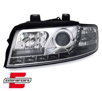 Prednja svjetla LED DayLight (chrome) / Audi A4 B6 (2000-2004), LPAU31