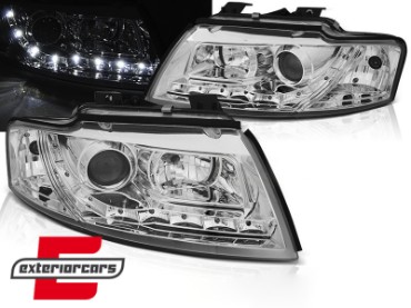 Prednja svjetla LED DayLight (chrome) / Audi A4 Cabrio B6 (2002-2006), LPAUF3