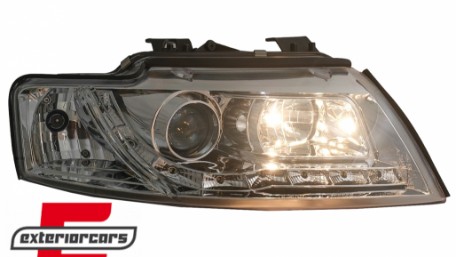 Prednja svjetla LED DayLight (chrome) / Audi A4 Cabrio B6 (2002-2006), LPAUF3
