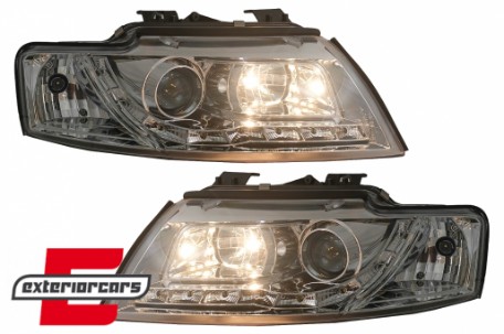 Prednja svjetla LED DayLight (chrome) / Audi A4 Cabrio B6 (2002-2006), LPAUF3