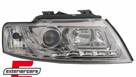 Prednja svjetla LED DayLight (chrome) / Audi A4 Cabrio B6 (2002-2006), LPAUF3