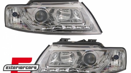 Prednja svjetla LED DayLight (chrome) / Audi A4 Cabrio B6 (2002-2006), LPAUF3