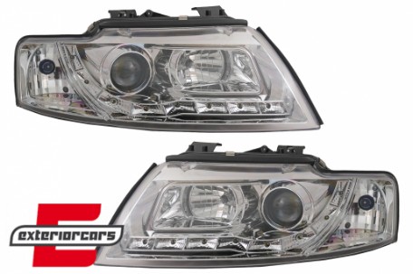 Prednja svjetla LED DayLight (chrome) / Audi A4 Cabrio B6 (2002-2006), LPAUF3