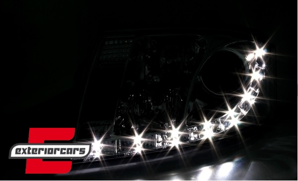 Prednja svjetla LED DayLight (chrome) / Audi TT (1999-2006), LPAU49