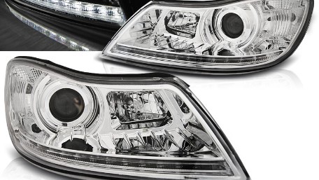 Prednja svjetla LED DayLight (chrome) - facelift / Škoda Octavia II facelift (2009-2012), LPSK22