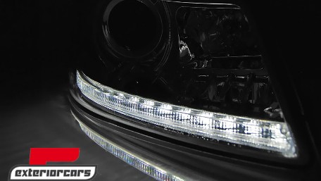 Prednja svjetla LED DayLight (chrome) - facelift / Škoda Octavia II facelift (2009-2012), LPSK22