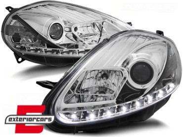 Prednja svjetla LED DAYLIGHT (chrome) / Fiat Grande Punto (2008-2009), LPFI25