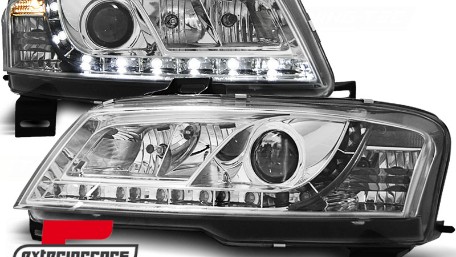 Prednja svjetla LED DayLight (chrome) / Fiat Stilo 3p (2001-2008), LPFI11