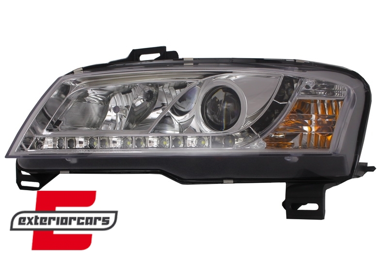 Prednja svjetla LED DayLight (chrome) / Fiat Stilo 3p (2001-2008), LPFI11