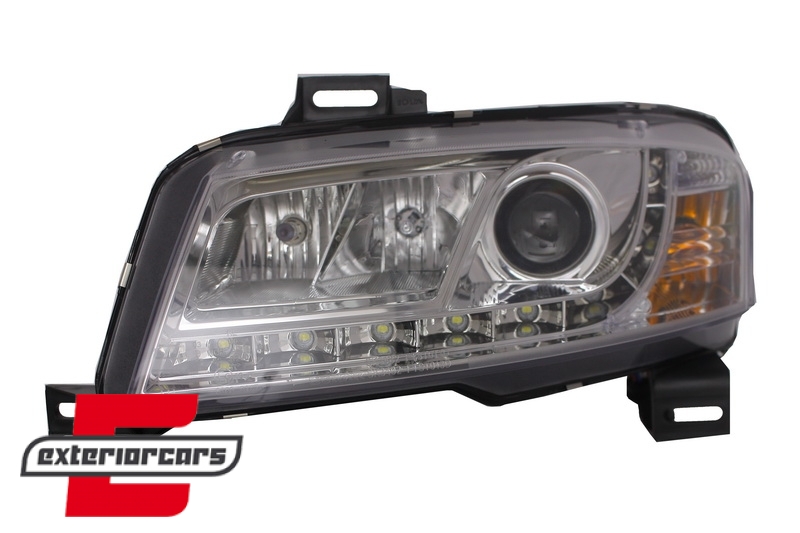 Prednja svjetla LED DayLight (chrome) / Fiat Stilo 3p (2001-2008), LPFI11