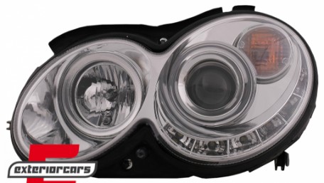 Prednja svjetla LED DayLight (chrome) / MERCEDES CLK W209 (2003-2010), LPMEA5