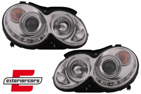 Prednja svjetla LED DayLight (chrome) / MERCEDES CLK W209 (2003-2010), LPMEA5