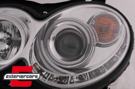 Prednja svjetla LED DayLight (chrome) / MERCEDES CLK W209 (2003-2010), LPMEA5