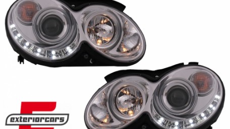 Prednja svjetla LED DayLight (chrome) / MERCEDES CLK W209 (2003-2010), LPMEA5