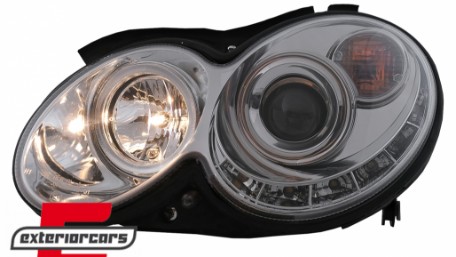 Prednja svjetla LED DayLight (chrome) / MERCEDES CLK W209 (2003-2010), LPMEA5
