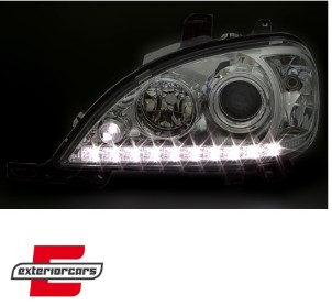 Prednja svjetla LED DayLight (chrome) / Mercedes ML-klasa W163 (03.1998-08.2001) , LPME53