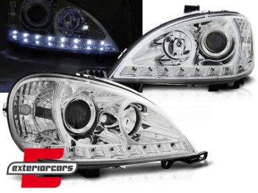 Prednja svjetla LED DayLight (chrome) / Mercedes ML-klasa W163 (03.1998-08.2001), LPME99