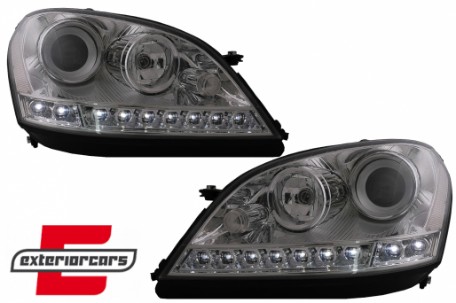 Prednja svjetla LED DayLight (chrome) / Mercedes ML-klasa W164 (2005-2007), LPME63