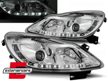 Prednja svjetla LED DayLight (chrome) / Opel Corsa D (2006-2011), LPOP49