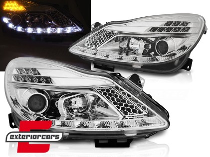 Prednja svjetla LED DayLight (chrome) / Opel Corsa D (2006-2011), LPOPA2