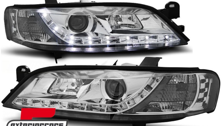 Prednja svjetla LED DayLight (chrome) / Opel Vectra B (1995-12.1998), LPOP53