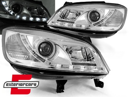 Prednja svjetla LED DayLight (chrome) / Opel Zafira A (1999-2005), LPOP41