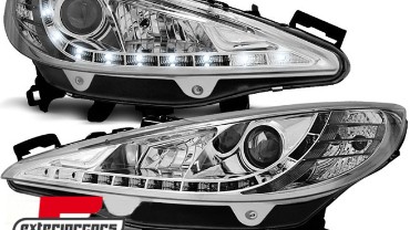 Prednja svjetla LED DayLight (chrome) / Peugeot 207 (2006-2015), LPPE32