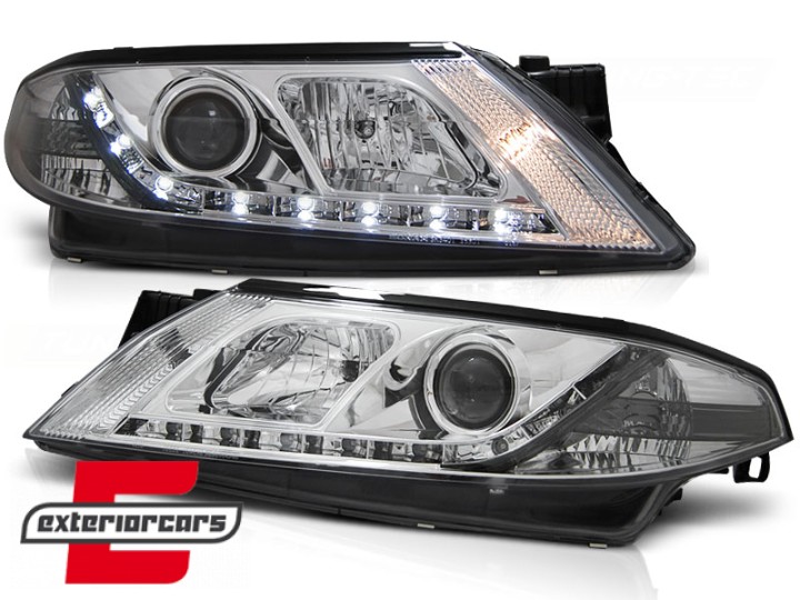 Prednja svjetla LED DayLight (chrome) / Renault Laguna 2 (2001-2005), LPRE17