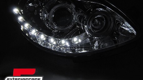 Prednja svjetla LED DayLight (chrome) / Renault Twingo (2007-2011), LPRE35