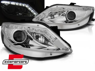 Prednja svjetla LED DayLight (chrome) / Seat Ibiza 6J (2008-2012), LPSE31