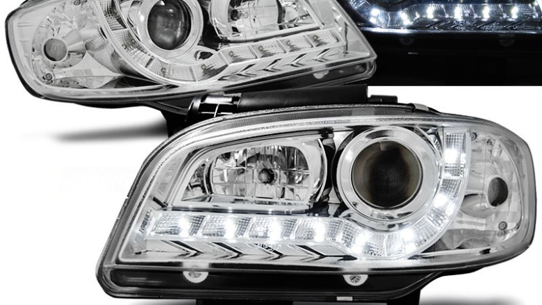 Prednja svjetla LED DayLight (chrome) / SEAT IBIZA/CORDOBA (99-02), LPSE19