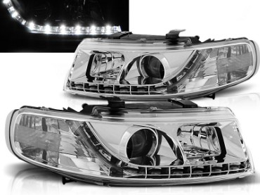 Prednja svjetla LED DayLight (chrome) / Seat Leon Toledo (1999-2004), LPSE11