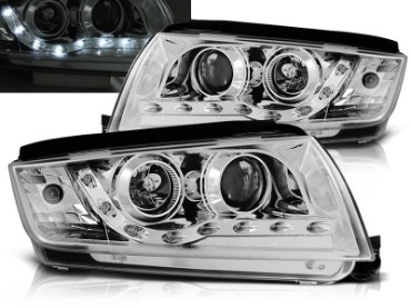 Prednja svjetla LED DayLight (chrome) / Škoda Fabia (1999-2008), LPSK05