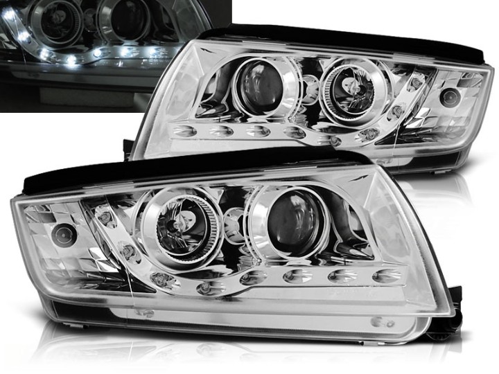 Prednja svjetla LED DayLight (chrome) / Škoda Fabia (1999-2008), LPSK27