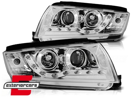Prednja svjetla LED DayLight (chrome) / Škoda Fabia (1999-2008), LPSK27