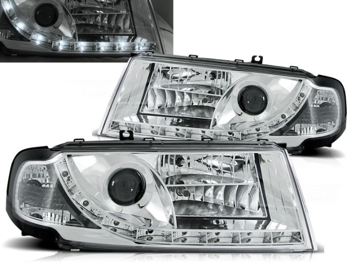 Prednja svjetla LED DayLight (chrome) / Škoda Octavia I (2000-2010), LPSK01