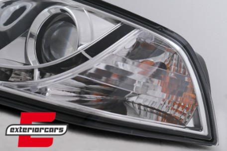 Prednja svjetla LED DayLight (chrome) / Škoda Octavia II (2004-2008), LPSK07