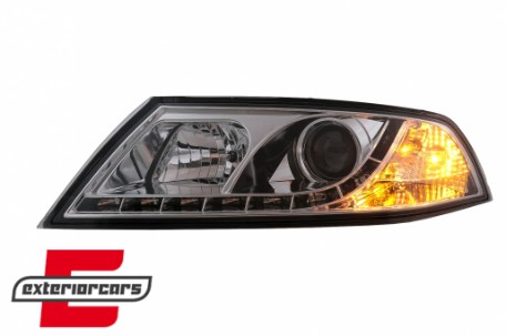 Prednja svjetla LED DayLight (chrome) / Škoda Octavia II (2004-2008), LPSK07