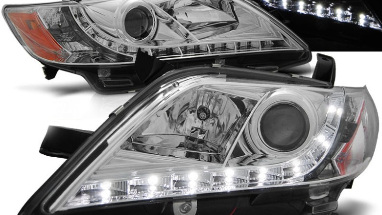 Prednja svjetla LED DayLight (chrome) / Toyota Camry 6 XV40 (2006-2009), LPTO15