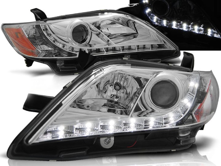 Prednja svjetla LED DayLight (chrome) / Toyota Camry 6 XV40 (2006-2009), LPTO15