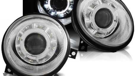 Prednja svjetla LED DayLight (chrome) / Volkswagen Lupo (09.1998-2005), LPVWK9