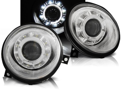 Prednja svjetla LED DayLight (chrome) / Volkswagen Lupo (09.1998-2005), LPVWK9